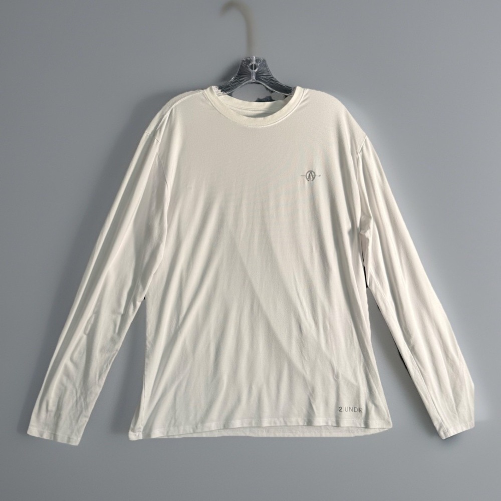 MEN'S 2UNDR LS SIZE: L, COLOR: White